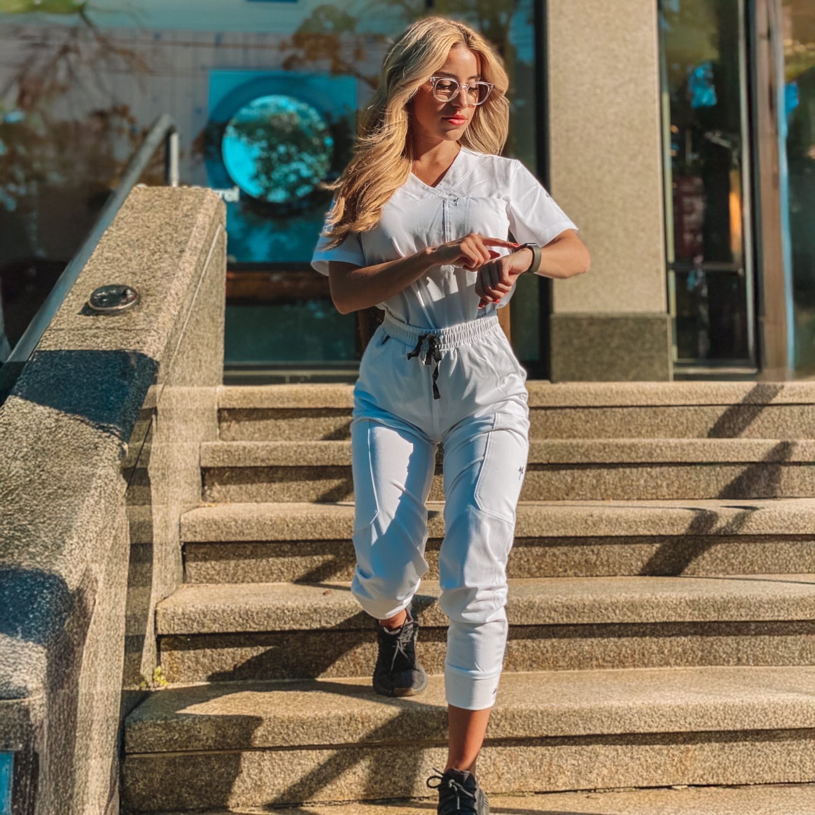 white scrubs by Mim Scrubs
