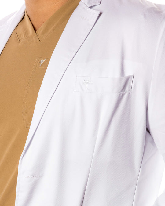 Men White Coat - Lab Coat by Mimscrubs