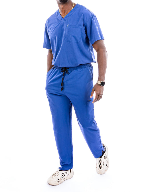 Men's Navy Blue Scrub Pants