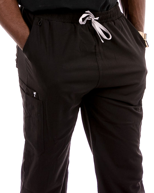 Men's Black Scrub Pants - millennials in medicine mim scrubs
