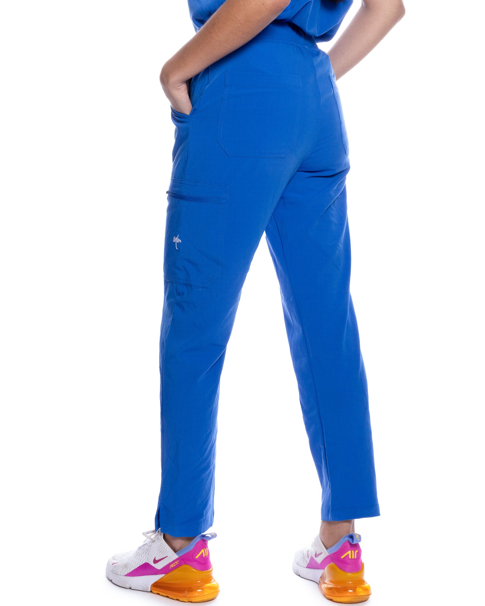 mimscrubs women royal blue scrub pants 