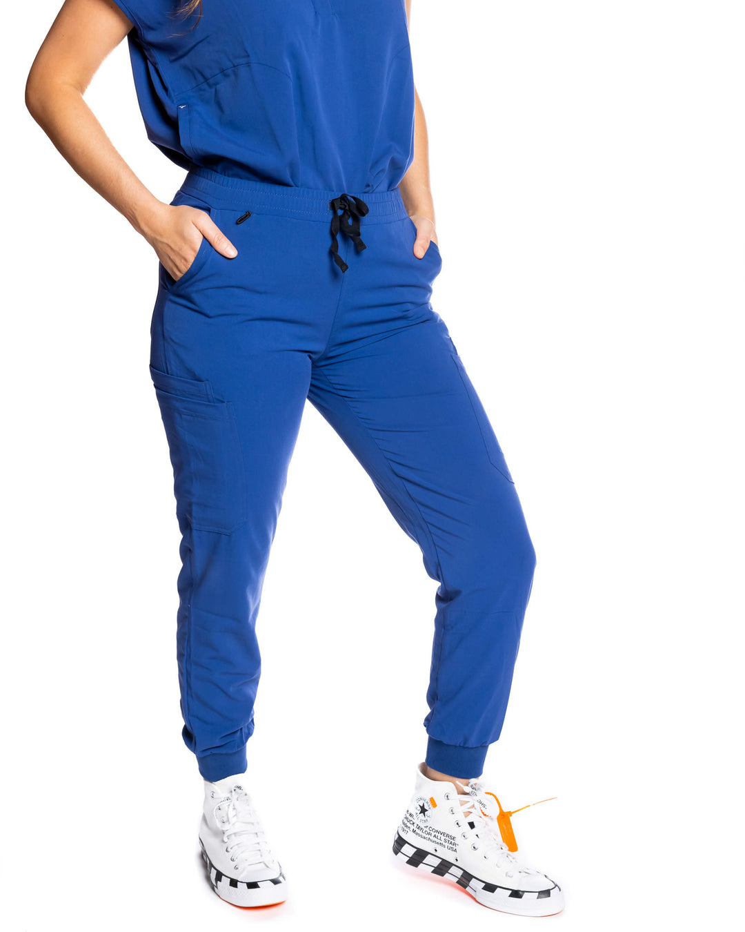 women's Navy Blue Jogger Scrub Pants - Jogger Scrubs by Millennials In Medicine (Mim Scrubs)