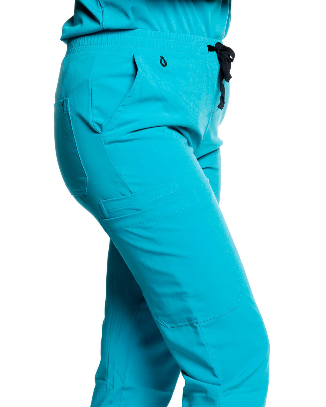 women's Caribbean Blue Jogger Scrub Pants - Jogger Scrubs by Millennials In Medicine (Mim Scrubs)