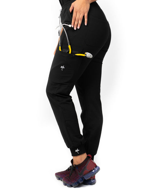 women's black jogger scrub pants - Jogger Scrubs by Millennials In Medicine (Mim Scrubs)