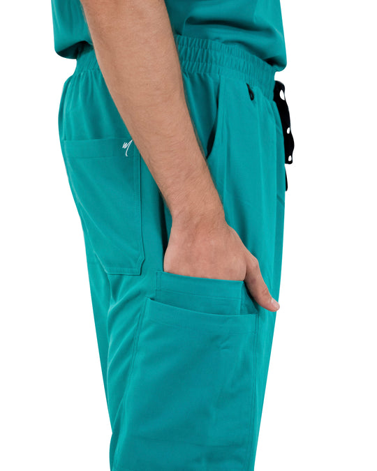 men's Teal Jogger Scrub Pants - Jogger Scrubs by Millennials In Medicine (Mim Scrubs)