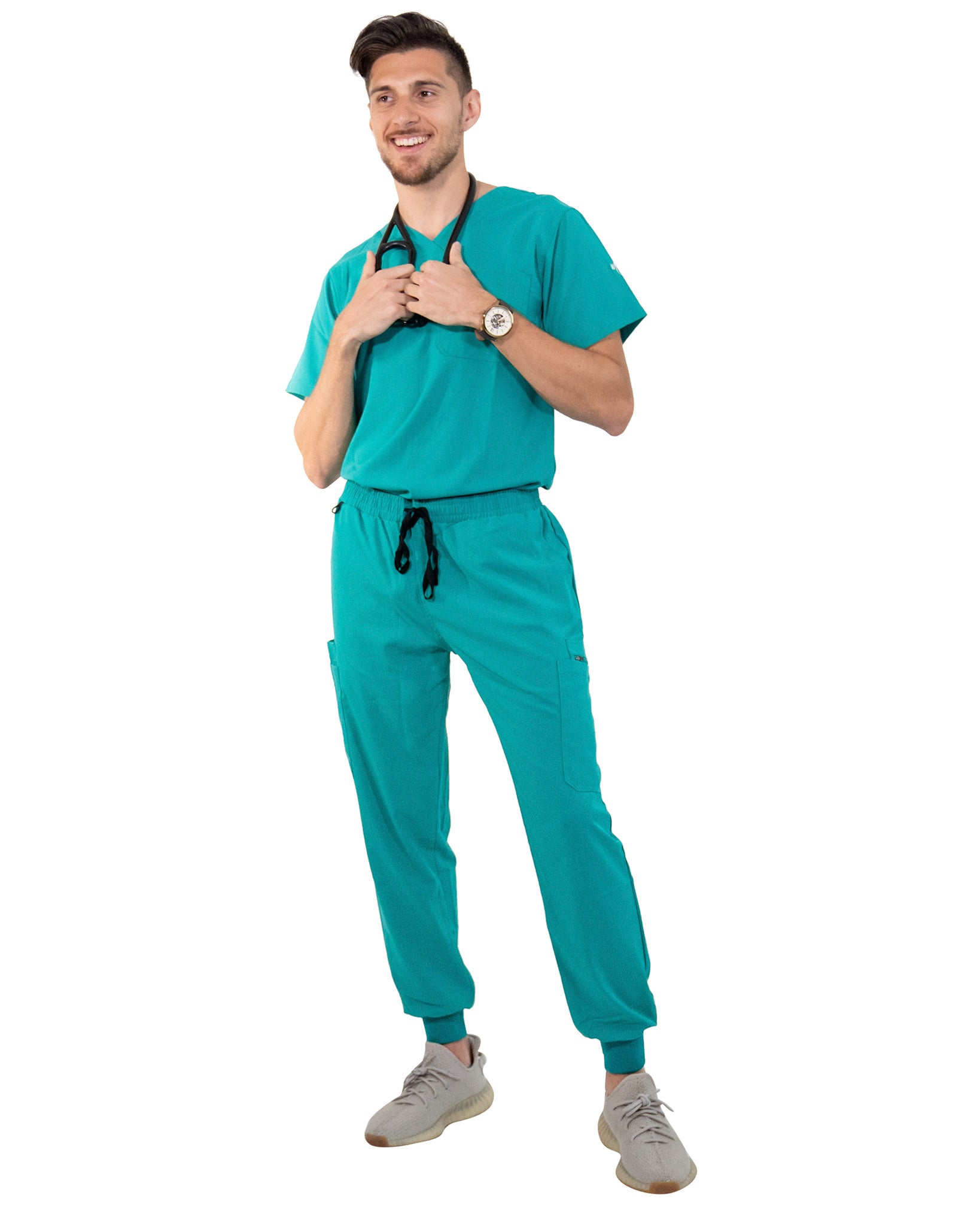 Teal scrub best sale jogger pants