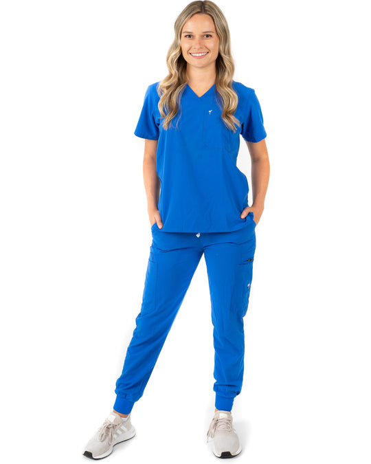 Women's Royal Blue Jogger Scrub Pants - Jogger Scrubs by Millennials In Medicine (Mim Scrubs)