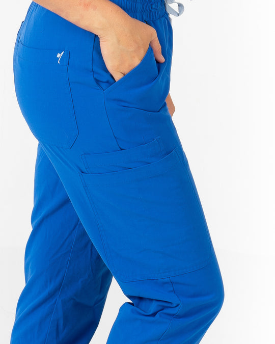 Women's Royal Blue Jogger Scrub Pants - Jogger Scrubs by Millennials In Medicine (Mim Scrubs)