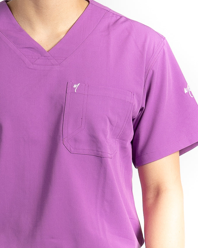 men's Bambi Gray Scrub Top by Millennials in Medicine (MimScrubs)