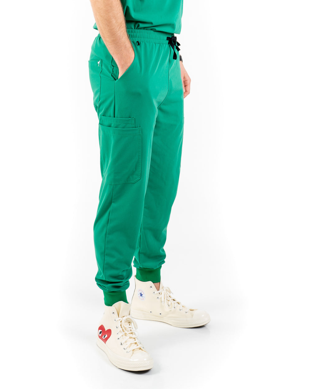 men's Hunter Green Jogger Scrub Pants - Jogger Scrubs by Millennials In Medicine (Mim Scrubs)