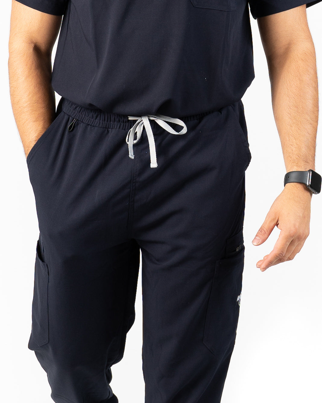 men's Dark Navy Blue Jogger Scrub Pants - Jogger Scrubs by Millennials In Medicine (Mim Scrubs)
