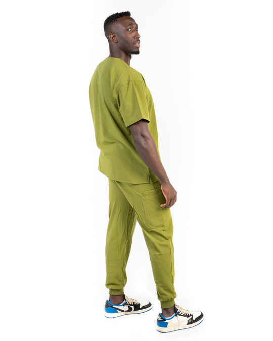 men's Olive Jogger Scrub Pants - Jogger Scrubs by Millennials In Medicine (Mim Scrubs)